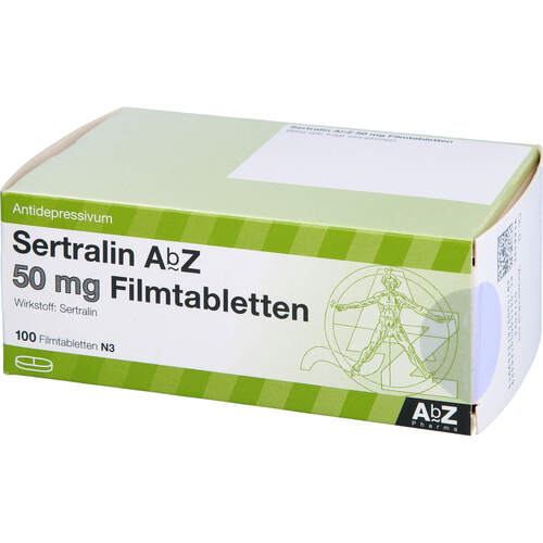 Sertralin AbZ 50mg Filmtabletten, 100 ST, Abz Pharma GmbH