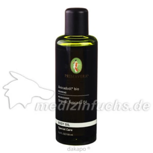 AVOCADO &Ouml;L Bio, 100 ml, Primavera Life GmbH