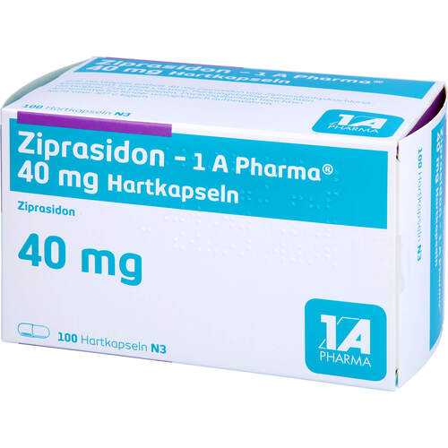 Ziprasidon - 1 A Pharma 40mg Hartkapseln, 100 Stk., 1 A Pharma GmbH