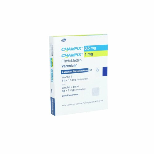 Champix 0.5mg/1mg 4 Wochen Starterpackung, 53 Stk., Pfizer Pharma GmbH