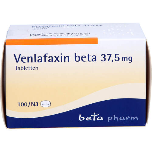 Venlafaxin beta 37.5 mg Tabletten, 100 ST, betapharm Arzneimittel GmbH