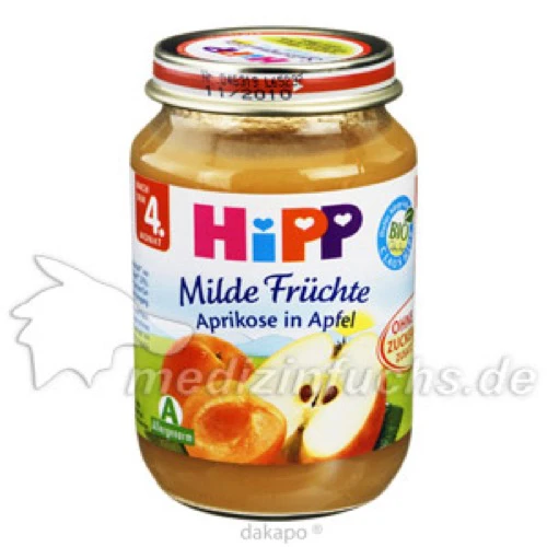 HIPP 4370 Aprikose in Apfel, 190 g, Hipp GmbH & Co.Vertrieb KG