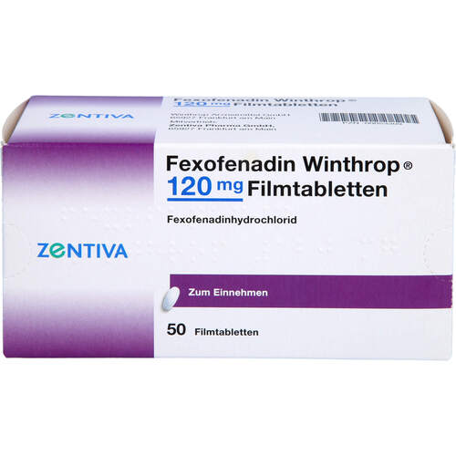 Fexofenadin Winthrop 120 mg Filmtabletten, 50 ST, Zentiva Pharma GmbH