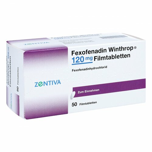 Fexofenadin Winthrop 120 mg Filmtabletten, 50 ST, Zentiva Pharma GmbH