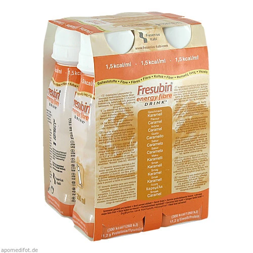 Fresubin energy fibre DRINK Karamell Trinkflasche, 4x200 ml, Fresenius Kabi Deutschland GmbH