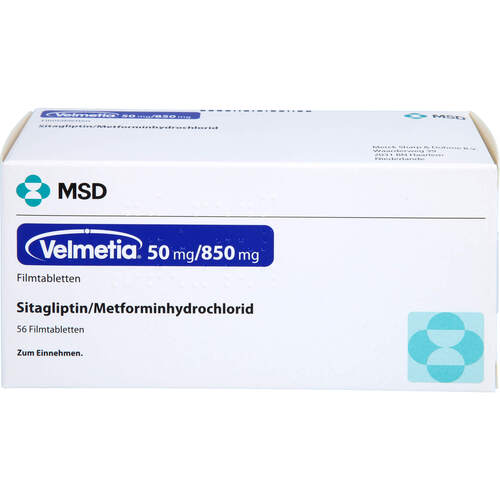 Velmetia 50mg/850mg Filmtabletten, 56 ST, Berlin-Chemie AG