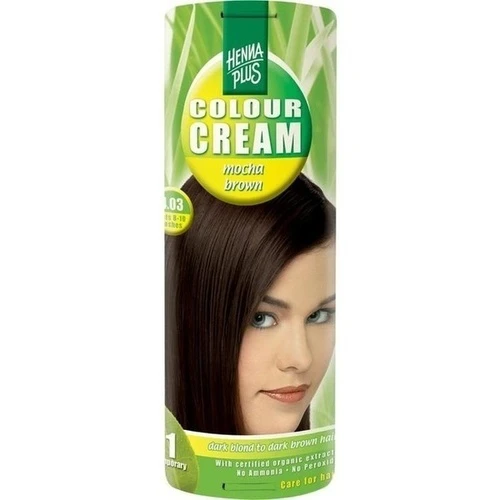 Hennaplus Colour Cream Mocha Brown 4.03, 60 ml, Frenchtop Natural Care Products B.V