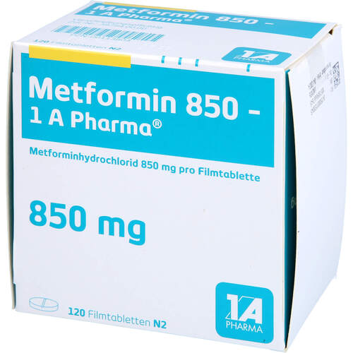 Metformin 850-1 A Pharma, 120 st, 1 A Pharma GmbH