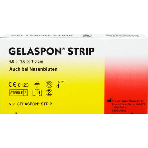 GELASPON Strip 4x1x1 cm Streifen, 5 St, Dr. Gerhard Mann