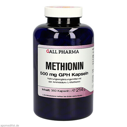 Methionin 500 mg GPH Kapseln, 360 ST, Hecht-Pharma GmbH