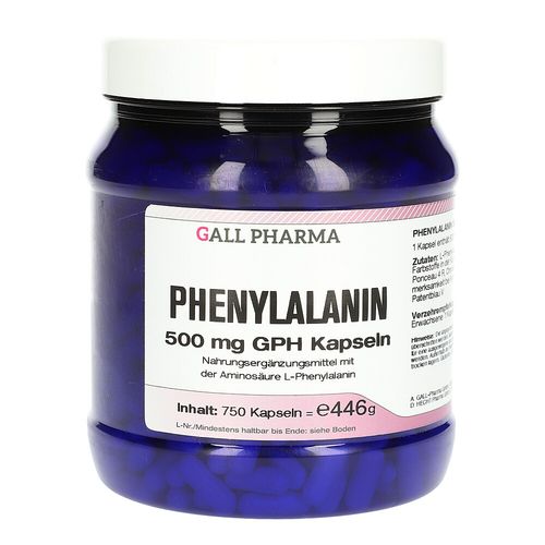Phenylalanin 500 mg GPH Kapseln, 750 Stk., Hecht-Pharma GmbH