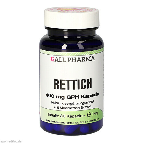 Rettich 400 mg GPH Kapseln, 30 Stk., Hecht-Pharma GmbH