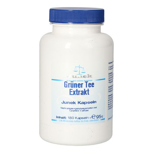 Grüner Tee Extrakt Junek Kapseln, 180 Stk., Bios Medical Services