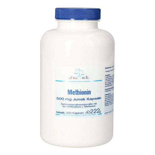 Methionin 500mg Junek Kapseln, 360 Stk., Bios Medical Services Methionin 500mg Junek Kapseln, 360 Stk., Bios Medical Services