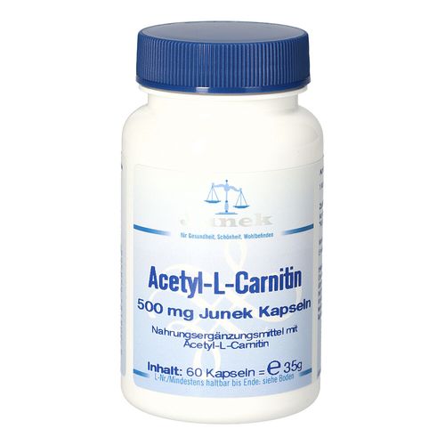 Acetyl-L-Carnitin 500mg Junek Kapseln, 60 Stk., Bios Medical Services Acetyl-L-Carnitin 500mg Junek Kapseln, 60 Stk., Bios Medical Services