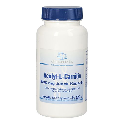 Acetyl-L-Carnitin 500mg Junek Kapseln, 100 Stk., Bios Medical Services Acetyl-L-Carnitin 500mg Junek Kapseln, 100 Stk., Bios Medical Services