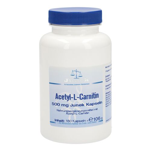 Acetyl-L-Carnitin 500mg Junek Kapseln, 180 Stk., Bios Medical Services Acetyl-L-Carnitin 500mg Junek Kapseln, 180 Stk., Bios Medical Services