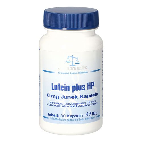 Lutein Plus HP 6mg Junek Kapseln, 30 Stk., Bios Medical Services