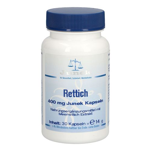 Rettich 400mg Junek Kapseln, 30 Stk., Bios Medical Services