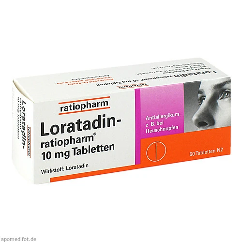 Loratadin-ratiopharm 10mg Tabletten, 50 ST, ratiopharm GmbH