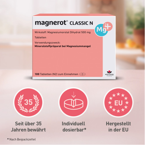 magnerot CLASSIC N, 50 Stk., W&ouml;rwag Pharma GmbH & Co. KG