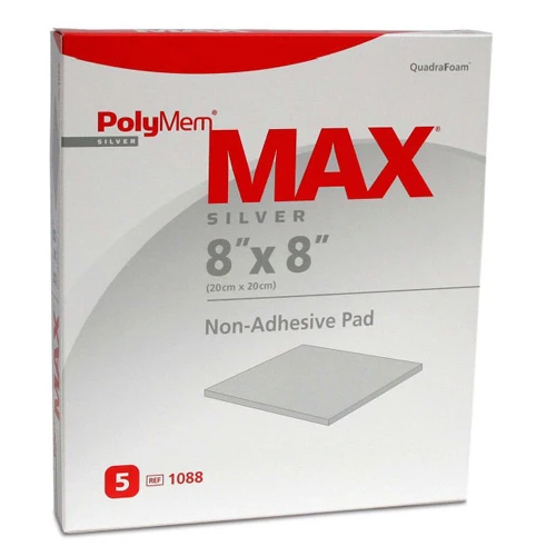 PolyMem Max Silber 20x20cm, 5 Stk., Mediset Clinical Products GmbH