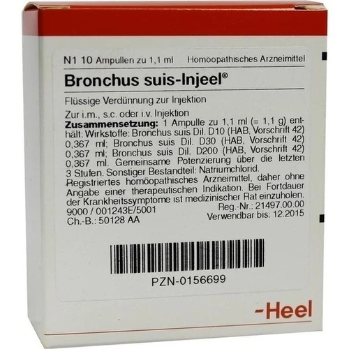 BRONCHUS SUIS INJ OR, 10 Stk., Biologische Heilmittel Heel GmbH