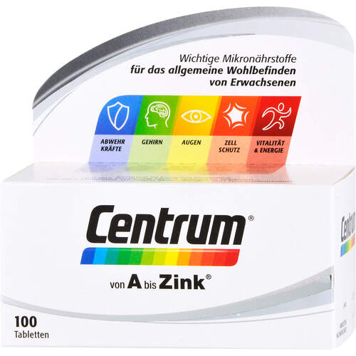 CENTRUM A-Zink+FloraGlo Lutein Caplette, 100 Stk., Pfizer Consumer Healthcare GmbH