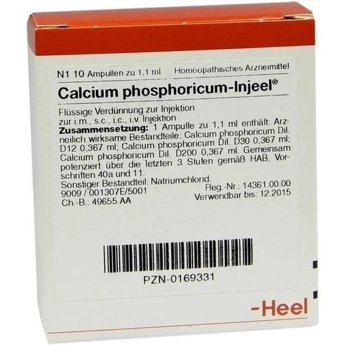 CALCIUM PHOSPHORICUM INJEEL Ampullen, 10 St, Biologische Heilmittel Heel GmbH