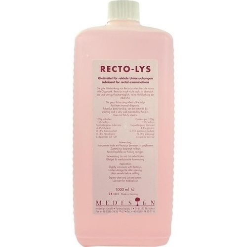 Rekto Lys Gleitmittel f Rectoskopie, 1000 ml, Medesign I. C. GmbH