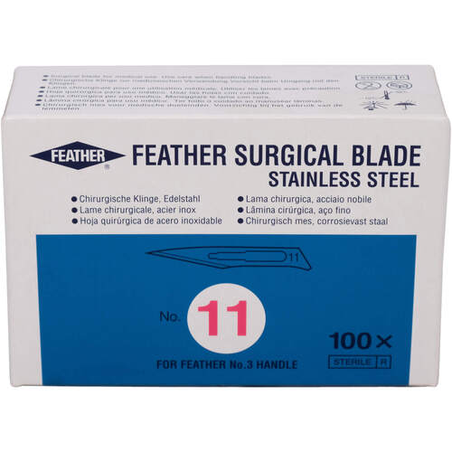 SKALPELLKLINGEN FIG 11, 100 Stk., B&uuml;ttner-Frank GmbH