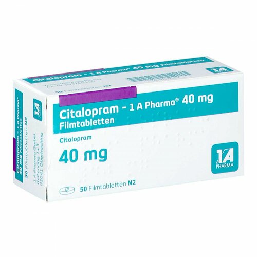 Citalopram - 1 A Pharma 40mg Filmtabletten, 50 Stk., 1 A Pharma GmbH