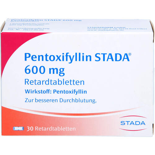 Pentoxifyllin STADA 600mg Retardtabletten, 30 Stk., STADAPHARM GmbH