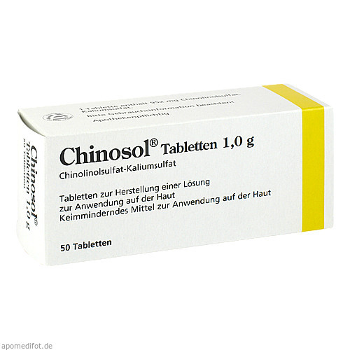 CHINOSOL 1,0 g Tabletten, 50 Stk., DERMAPHARM AG