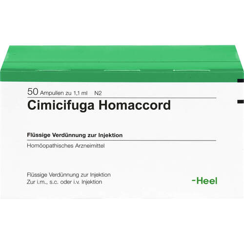 CIMICIFUGA HOMACCORD Ampullen, 50 St, Biologische Heilmittel Heel GmbH