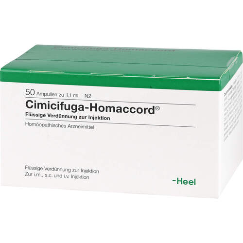 CIMICIFUGA HOMACCORD Ampullen, 50 Stk., Biologische Heilmittel Heel GmbH