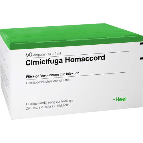 CIMICIFUGA HOMACCORD Ampullen, 50 Stk., Biologische Heilmittel Heel GmbH