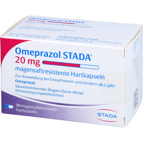 Omeprazol STADA 20mg magensaftresistente Hartkaps., 30 ST, STADAPHARM GmbH