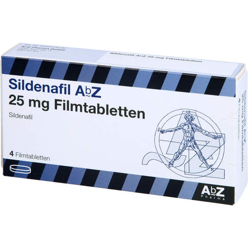 Sildenafil AbZ 25 mg Filmtabletten, 4 ST, Abz Pharma GmbH