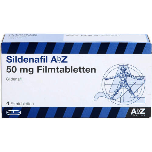 Sildenafil AbZ 50 mg Filmtabletten, 4 Stk., Abz Pharma GmbH