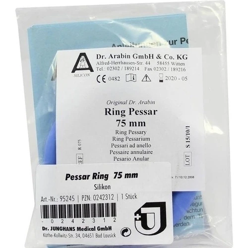 PESSAR RING 75mm N. DR. ARABIN SILIKON, 1 Stk., Dr. Junghans Medical GmbH