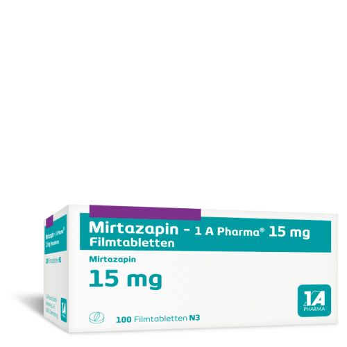Mirtazapin - 1 A Pharma 15mg Filmtabletten, 100 Stk., 1 A Pharma GmbH