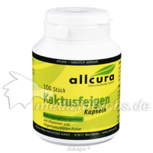 Kaktusfeigen Kapseln, 100 Stk., Allcura Naturheilmittel GmbH