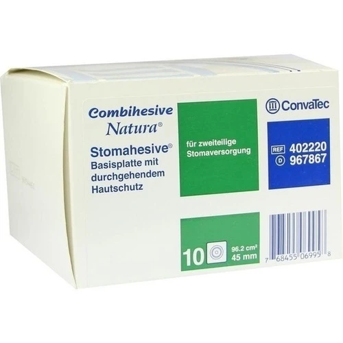 COMBIHESIVE NATURA HAFTGELATINE-BASIS STOMAH 45mm, 10 Stk., Convatec (Germany) GmbH