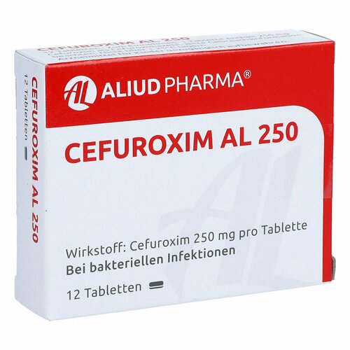 Cefuroxim AL 250, 12 ST, Aliud Pharma GmbH