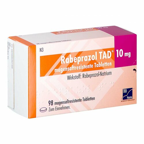 Rabeprazol TAD 10mg magensaftresistente Tabletten, 98 Stk., TAD Pharma GmbH