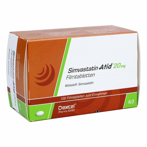 Simvastatin Atid 20mg, 100 Stk., Dexcel Pharma GmbH