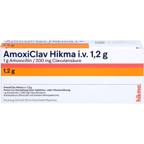 AmoxiClav Hikma i.v. 1.2g, 5 Stk., Hikma Pharma GmbH