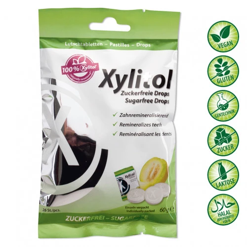 miradent Xylitol Drops Melon, 60 g, Hager Pharma GmbH
