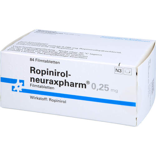 Ropinirol-neuraxpharm 0.25 mg, 84 Stk., neuraxpharm Arzneimittel GmbH
